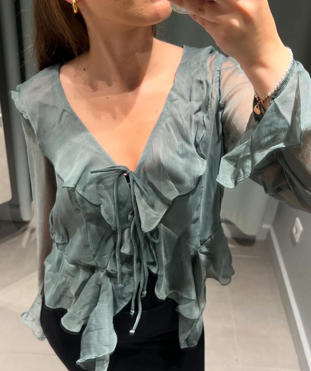 VMSMILLA Top - Balsam Green
