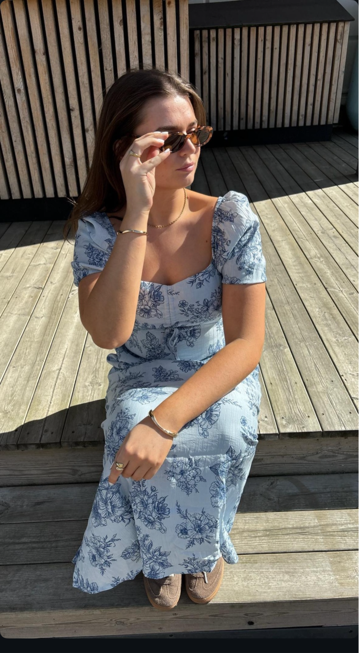 VMBELLA Midi Dress - Illusion Blue