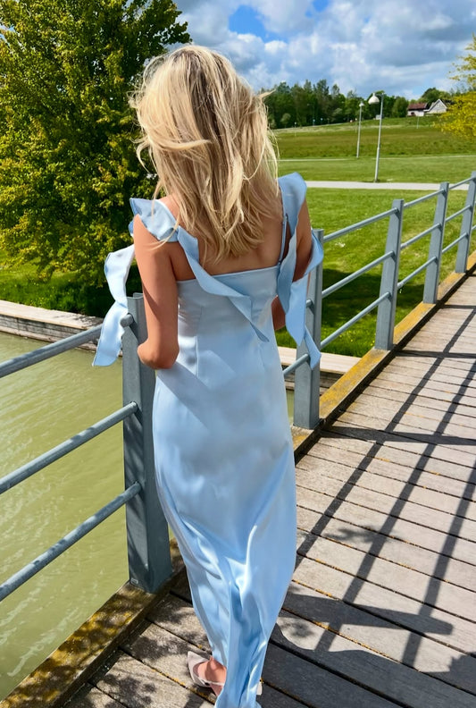 VMELOISA Long Dress - Airy Blue