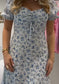 VMBELLA Midi Dress - Bit of Blue with blue flowers